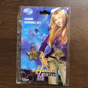 Hannah Montana charm earrings set